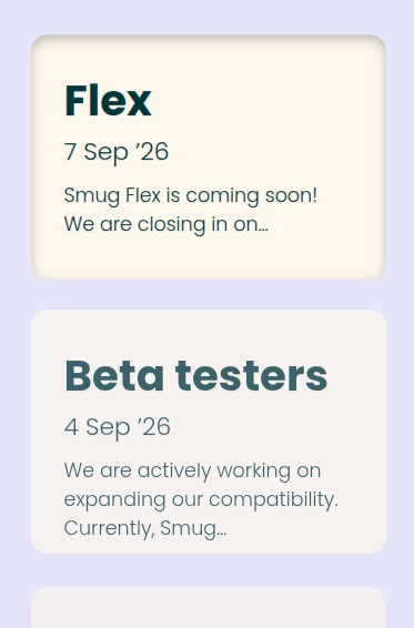 Preview of the latest Smug News posts
